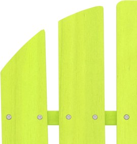Zöld tömör fenyőfa kerti Adirondack szék