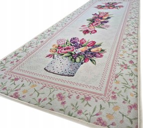 45x140 cm Tulipán mintás gobelin virágos futófelület Különböző Mintákkal És Méretekkel