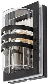 RÁBALUX 7244 ORLOVAS Modern Kültéri Fali Lámpa Fekete E27 IP44