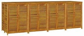 tömör akácfa kerti tárolóláda 280 x 87 x 104 cm
