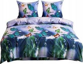 Kétszemélyes ágyneműhuzat garnitúra 220x200 2 párnahuzattal 70x80 Ágyneműhuzat Pillangók