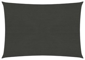 antracitszürke HDPE napvitorla 160 g/m² 6 x 7 m