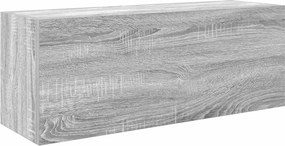 vidaXL szürke sonoma szerelt fa fali fürdőszobaszekrény 80x25x30 cm