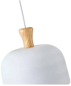 Csillár zsinóron 1xE27/15W/230V fehér átm. 27 cm