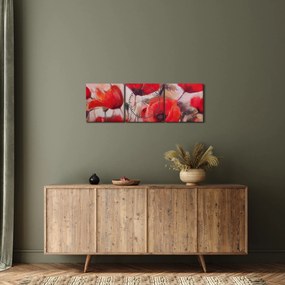 Kép - Farkas mák (órával) (90x30 cm)