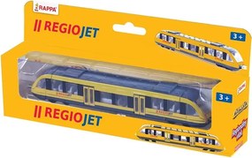 RAPPA Rappa RegioJet sárga vonat - regionális - fém-műanyag