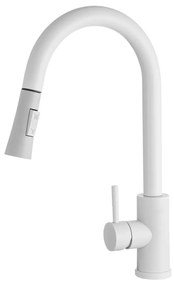 Gamma Taru Slim, magas mosogató csaptelep h-400, fehér, GMA-BTS-WH