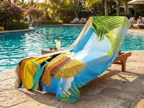 Gyorsan száradó XXL strandfürdőlepedő SANDORA színes 150 x 210 cm, 100% mikroszál