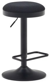 Fekete bárszék szett 2 db-os 58 cm Zaib – Kave Home