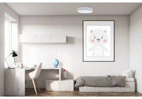 LED mennyezeti lámpa GALAXY KIDS LED/24W/230V pöttyös fehér/fekete