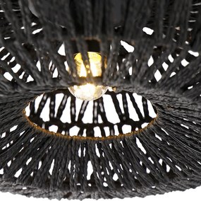 Retro mennyezeti lámpa fekete 50 cm - Lina