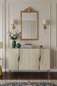 Meyra 120 - White, Travertine, Gold