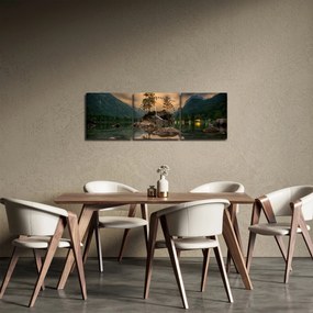 Gyönyörű tájkép (órával) (90x30 cm)