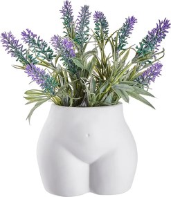 BOODY váza/kaspó, fehér 15cm