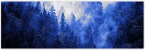 Poszterek 200x66 Kék tåj Hegyek