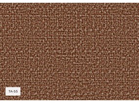 Terrakotta színű sarokkanapé (bal oldali-U alakú) Shell – Miuform