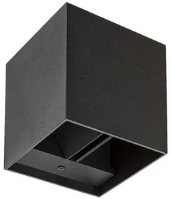 RÁBALUX 7396 SOLIN Modern Kültéri Fali Lámpa Matt Fekete G9 IP44