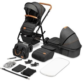 Lionelo - Kombinált babakocsi 2 az 1-ben AMBER szürke grafit