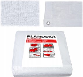 Ponyva 3x5m Fehér Erős Vízálló Kerti Védőlap