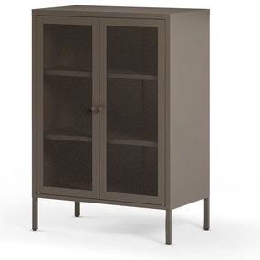 Szürke fém szekrény 70x100x40 cm Fayna – Marckeric