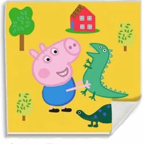 Peppa malac Dino Mágikus Kéztörlő arctörlő, törölköző 30x30cm