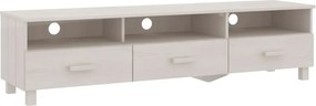 vidaXL HAMAR fehér tömör fenyőfa TV-szekrény 158 x 40 x 40 cm