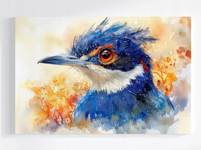 Poszter Kék Madár Akvarell Természet Művészet 120x80