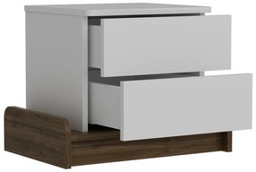 Fehér éjjeliszekrény Marina – Kalune Design