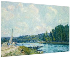 Kép - Alfred Sisley, The Banks of the Oise, reprodukciók (90x60 cm)