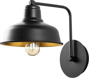 Berceste 181BLACK-A fekete fém falilámpa
