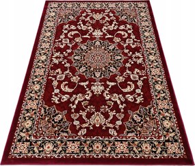 Szőnyeg 150x230 Klasszikus Bordó Szőtt Nappali Vastag Hagyományos Bordó