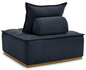 Sötétkék zsenília fotel Elisa – Bobochic Paris