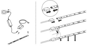 Eglo 32733 - 5m LED RGB szalag STRIPE-C LED/19W/230V