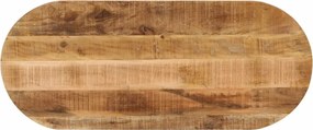 vidaXL tömör nyers mangófa ovális asztallap 120 x 50 x 2,5 cm