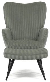 Zöld Corduroy Relax Fotel. AK-L7285 GRN6