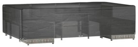 téglalap alakú kerti bútorhuzat 12 fűzőlyukkal 315x180x75 cm