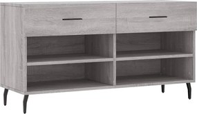 vidaXL szürke sonoma színű szerelt fa cipőpolc 102 x 35 x 55 cm