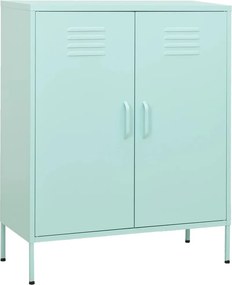 vidaXL mentazöld acél tárolószekrény 80 x 35 x 101,5 cm