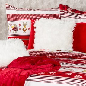 4Home Pamut ágyneműhuzat Rénszarvasok, 160 x 200 cm, 70 x 80 cm