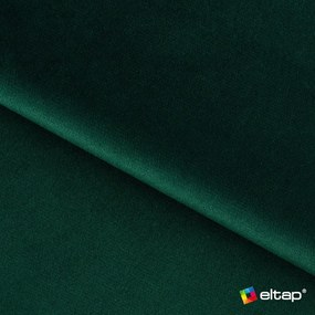 Zöld bársony kinyitható-tárolóhelyes sarokkanapé (bal oldali-L alakú) Barea – ELTAP