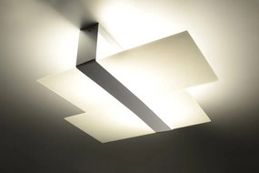 SOLLUX SL-0188 MASSIMO Modern Mennyezeti Lámpa Fehér, Króm E27 IP20