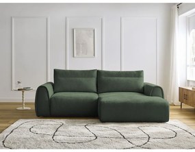 Sötétzöld sarokkanapé Aden – Bobochic Paris