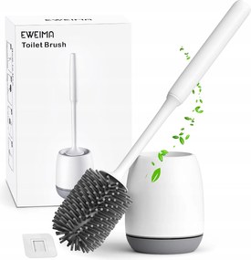 Eweima Wc kefe Szilikon Falra szerelhető fúrás nélkül Fehér