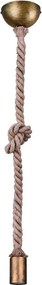 Sárgaréz színű függőlámpa ø 12 cm Rope – Trio