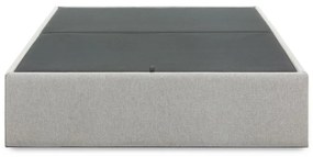 Szürke kárpitozott ágyneműtartós franciaágy 180x200 cm Matters – Kave Home