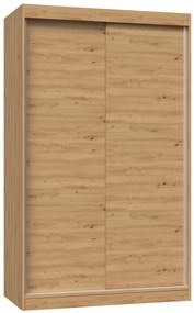 Aldabra IGA 120 B tolóajtós gardróbszekrény 120x61x200, sima, tölgy