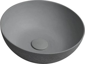 Sapho - FORMIGO ráépített mosdó Ø 39 cm beton/matt szürke