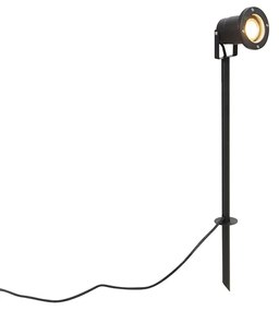 Állítható fekete spotlámpa 300 cm-es kábellel és dugóval IP65 - Basic