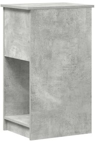 számítógépes toronyállvány fiókkal betonszürke 35x45x77 cm