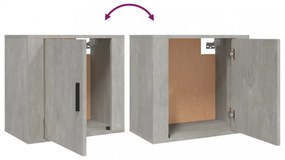 betonszürke falra szerelhető éjjeliszekrény 50x30x47 cm